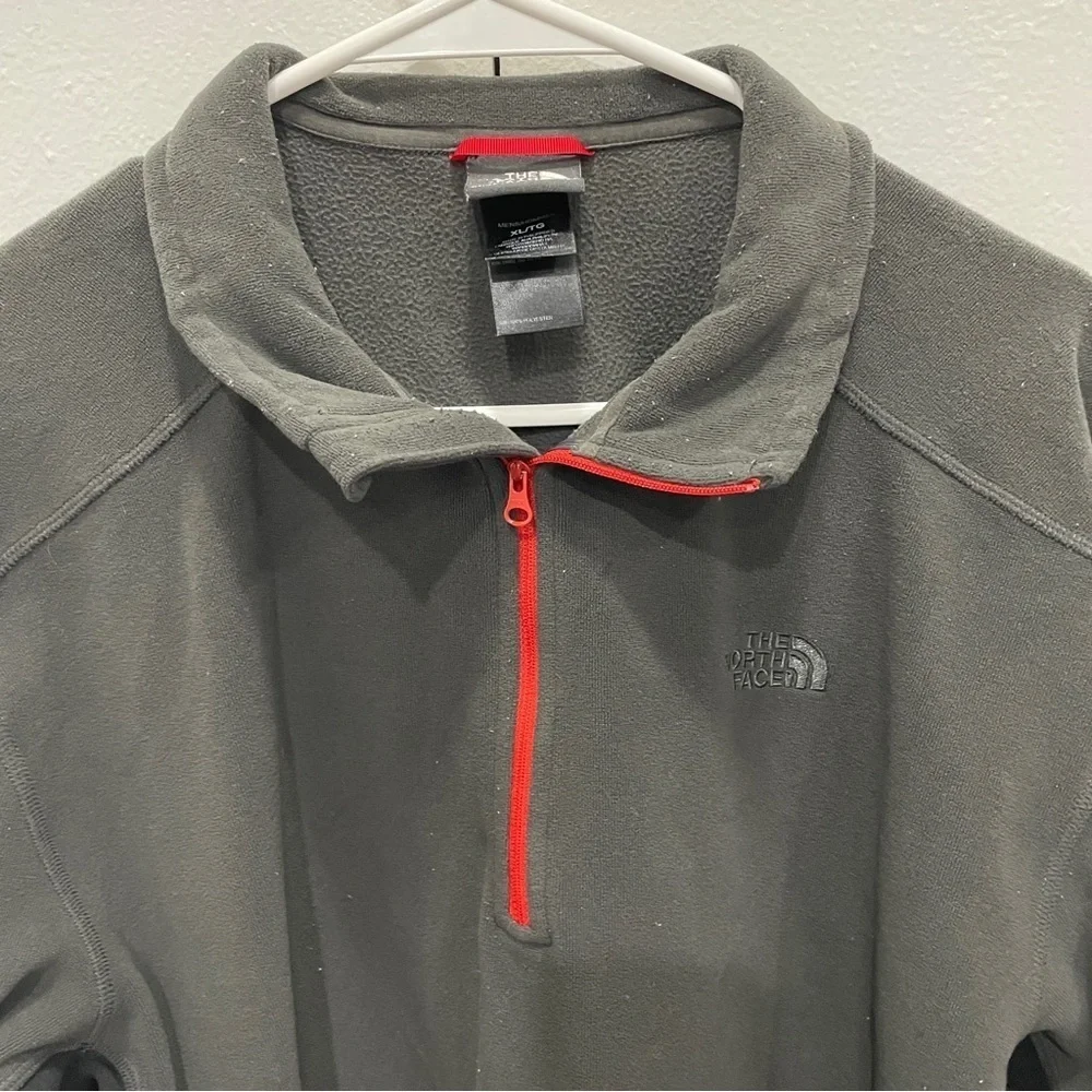 The North Face Grey Fleece 1/4 Zip Pullover